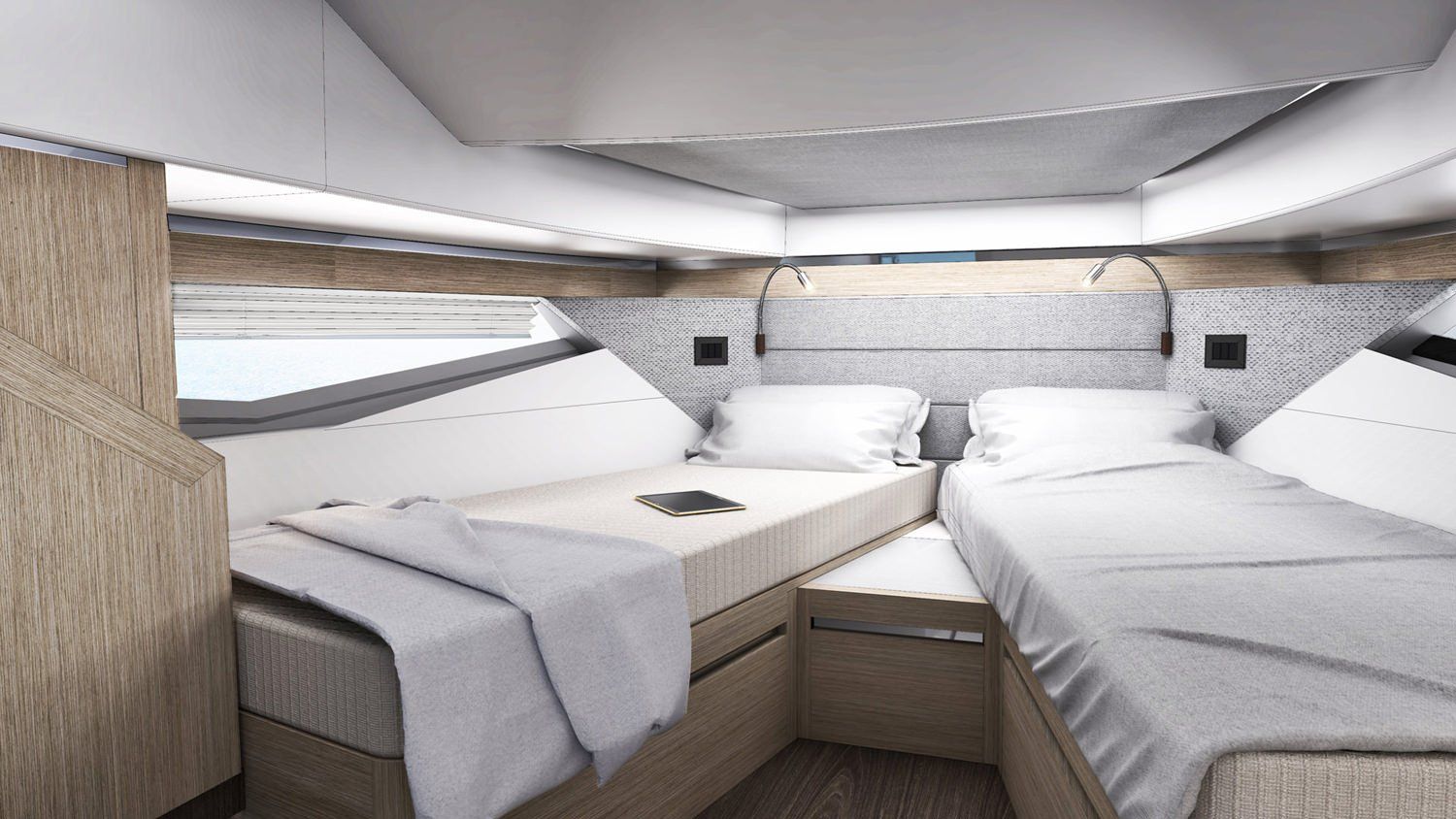 Greenline Coupe twin guest cabin